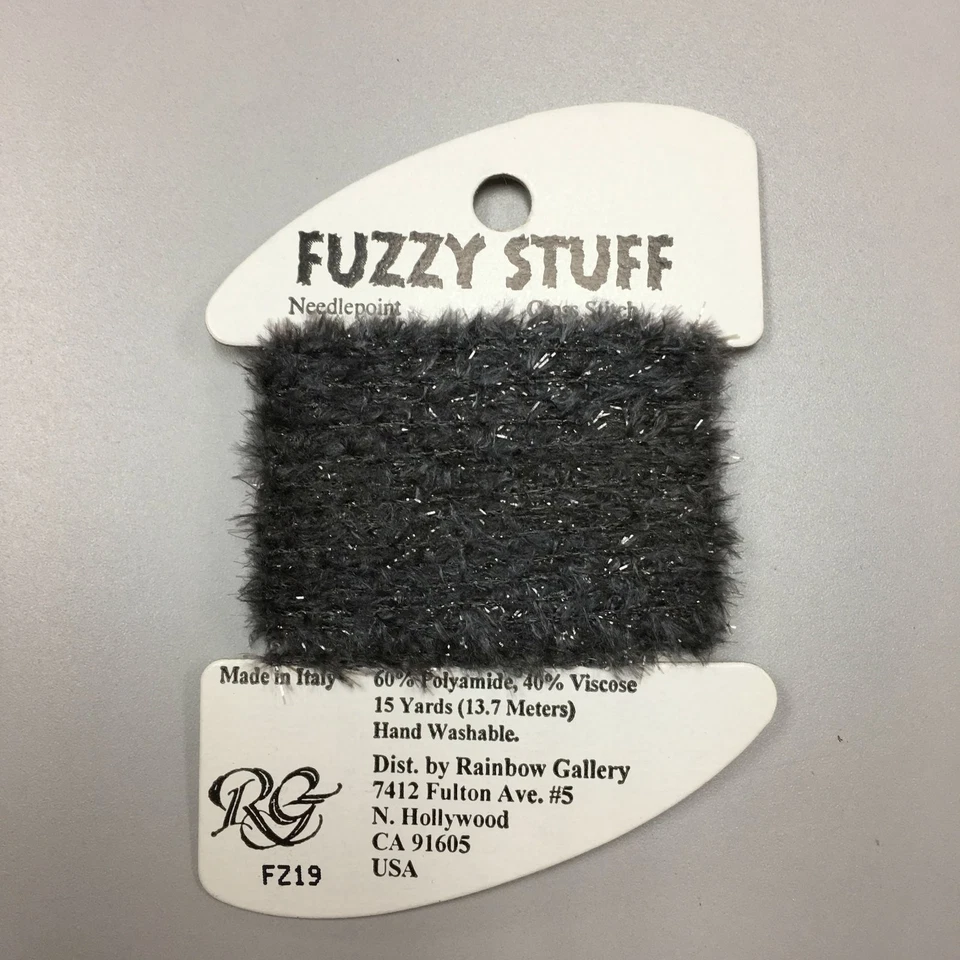Rainbow Gallery Needlepoint Thread ~ FUZZY STUFF ~ FZ19 Gray - Image 1 of 1
