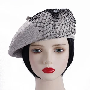 Fashion Flower Beret Hat Head Wrap Warm Winter Cap Women Hijab Muslim Turban New - Picture 1 of 19