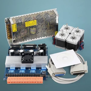 4 Axis TB6600 Controller HB Nema16 40oz-in Motor 12V Power Supply For CNC Kit - Picture 1 of 9