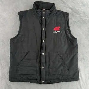 Chase Authentics Racing Vest Mens XL Black #42 Juan Montoya NASCAR Puffer - Picture 1 of 16