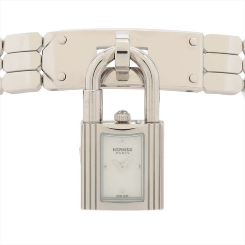 Orologio Hermès Kelly KE4.110 SS SS QZ quadrante bianco