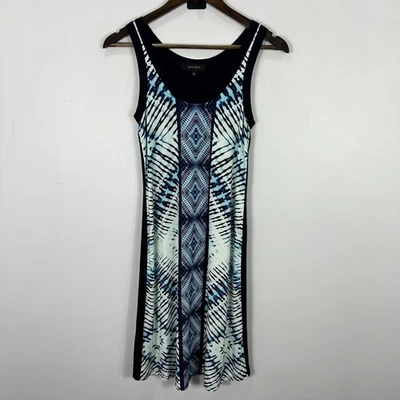 Karen Kane XS Tie Dye Sleeveless Dress Blue Boho Resort Cruise Summer Casual - Image 1 of 4