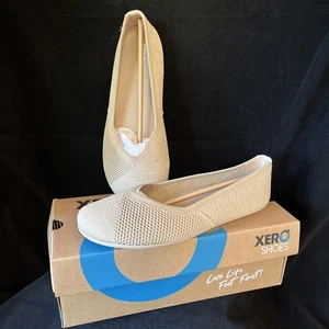 Xero Damenschuhe Phoenix Strick Größe 8,5 EU39 Slipper irisch cremefarben neu mit Etikett flache Schuhe Karton - Bild 1 von 9