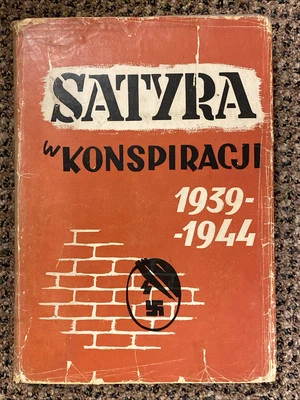 Satyra w Konspiracji 1939-1944 - Zaleski - 1958 - 1st edition WW2 Hitler Satire - Image 1 of 4