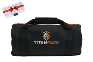 Titan Pack Large 12-Inch Heavy Duty Ballistic Nylon Tool Bag with Wide Mouth - Picture 1 of 6
