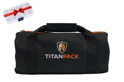 Titan Pack Large 12-Inch Heavy Duty Ballistic Nylon Tool Bag with Wide Mouth - Image 1 of 4