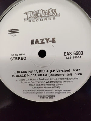 Eazy E Black N**** Killa VG+ Promo 12 Inch Vinyl 1998 - Bild 1 von 4