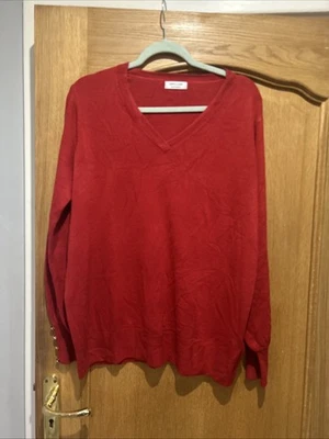 New Jd Williams Jumper Size 20/22 Red - Image 1 of 4