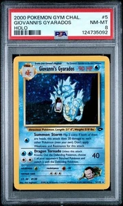 2000 Pokemon Gym Challenge Giovanni's Gyarados Holo Rare Card #5 Graded PSA 8 - Bild 1 von 2