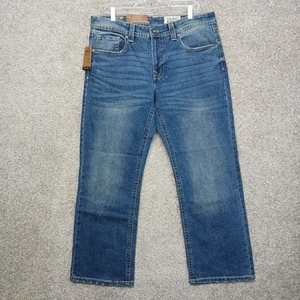 Pantalones de mezclilla TK Axel para hombre talla 34 X 30 azul occidental ajustados corte bota elásticos precio de venta sugerido por el fabricante 59,00 USD - Imagen 1 de 11