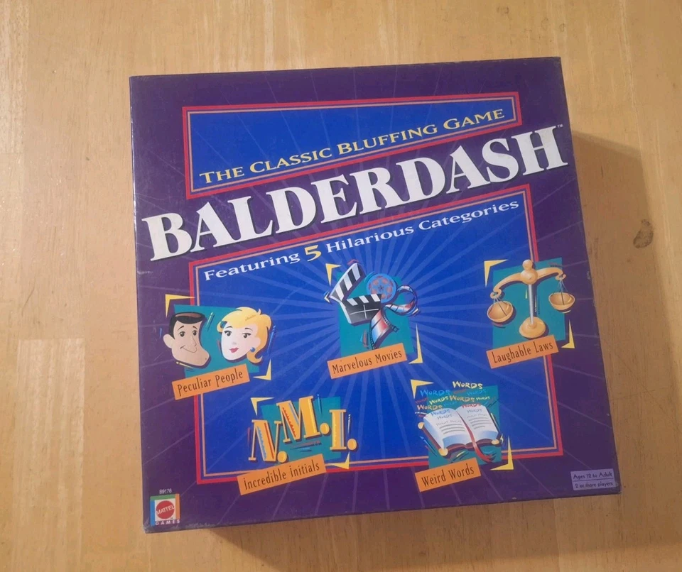 Balderdash Classic Bluffing Board Game Hasbro Complete 2003 - Image 1 of 4