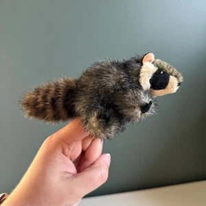 Folkmanis Fingerpuppe Mini Waschbär Plüschtier Stofftier Spielzeug {gebraucht} - Bild 1 von 10