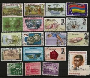 MAURITIUS: small lot of 18 stamps USED (+1 mint) / see picture! - Picture 1 of 1