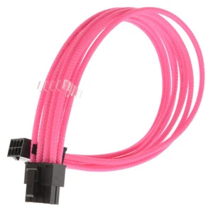 8-Pin Pink GPU PSU Sleeved Graphic Card Power Supply Extension + Cable Comb PC - Picture 1 of 15