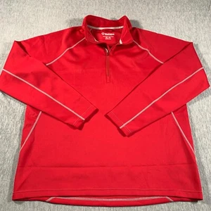 Sunice Pullover Mens 2XL Red Quarter Zip Stretch Golf Long Sleeve - Picture 1 of 10