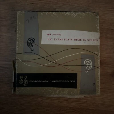 DOC EVANS PLAYS DIXIE IN STEREO 7 1/2 IPS REEL TO REEL 4 TRACK TAPE - Image 1 of 4