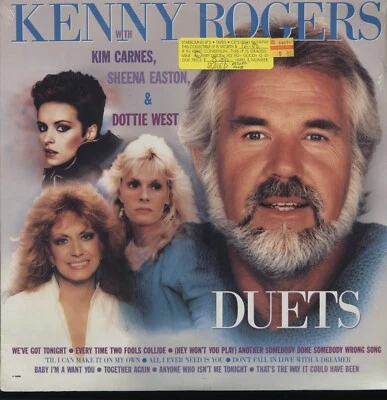 SEALED KENNY ROGERS KIM CARNES SHEENA EASTON DOTTIE WEST DUETS Vinyl Record LP - Image 1 of 4