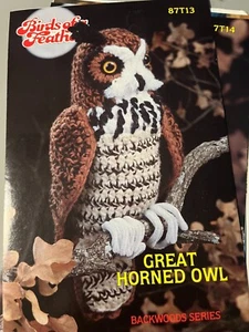 Annie's pattern club crochet pattern leaflet -GREAT HORNED OWL-87T13 - Picture 1 of 1