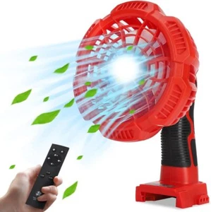 Outdoor Camping Work Fan w/ LED Lantern Powered by Milwaukee 18V Li-ion Battery - Picture 1 of 6