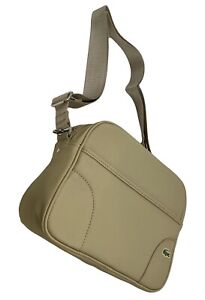 New Vintage LACOSTE Unisex Horizontal Cross-over Shoulder Bag ED Classic 5 Sand
