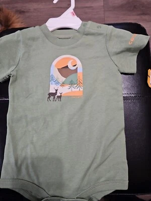 Цельный наряд Carhartt Infant Born To Hunt зеленый размер 6 месяцев - Изображение 1 из 3