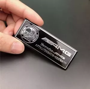 Adesivo logo AMG emblema Affalterbach Mercedes Special Edition 8X3cm nero - Foto 1 di 1