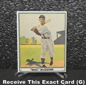 George McQuinn 1941 PLAY BALL Dover Reprint Card #23 _ Exact Card (G)
