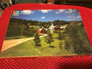 Vintage Milton Bradley Oxford 750 Piece Jigsaw Puzzle Vermont sealed in box. - Picture 1 of 1