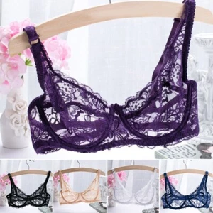 Sujetador sin relleno de EE. UU. Lencería Ropa interior Glamour Suave Damas Sexy Encaje Íntimo Chaleco - Imagen 1 de 41