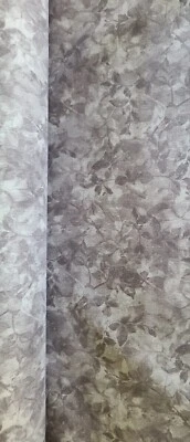 BTY X 44"W Fabric Gray Tone on Tone Leaves Foliage by Marcus Quilting Sewing  - Image 1 of 4