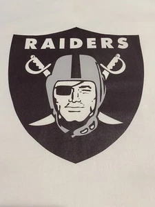 NEw Oakland Raiders NFL SEWING BLOCK QUILT FOOTBALL MATERIAL SPORT Logo - Picture 1 of 2