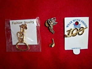 LOTE DE 4 PINES DE GOLF Joyería Tono Oro Amarillo Tono Plata 100 Club Angel Pin - Imagen 1 de 5