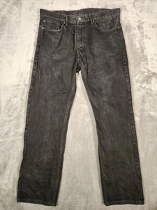 Levi’s Jeans Hombre’s 505 38x31 (Etiquetado 38X32) Denim Negro Usado - Imagen 1 de 14