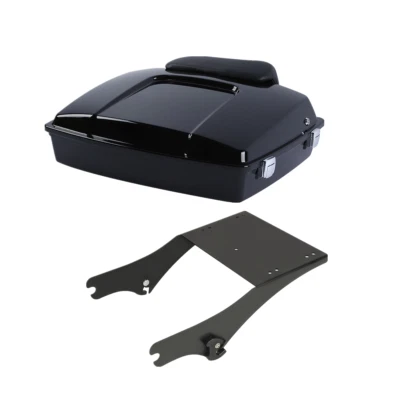 Razor Trunk Pack Backrest Mount Rack For Harley Road King Electra Glide 97-08 US - Image 1 of 4