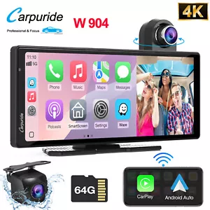 Carpuride W904 Wireless Carplay Android Auto WifiVideo Car Audio Stereo Rear Cam - Picture 1 of 15