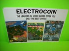 R Type II Puzznic Cal 50 Original NOS 1989 Video Arcade Game Flyer Electrocoin