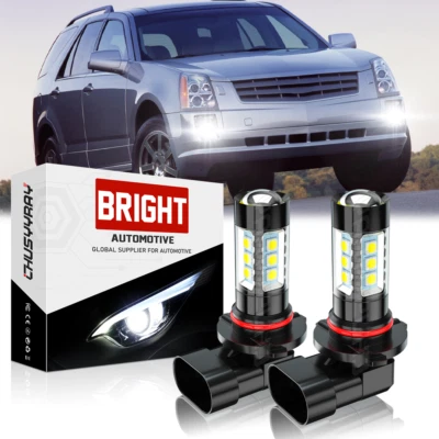 Para Cadillac SRX 2004-2016 LED antiniebla/conducción 2 piezas bombillas H10 luces antiniebla blancas kits Foto 1 de 4