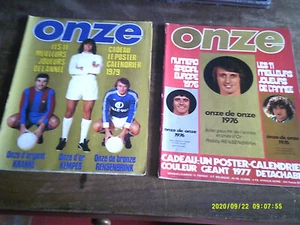 2 SPECIAL ONZE D OR 1976 /1978 AVEC 2 POSTERS GEANTS KEMPES ROCHETEAU BAYERN - Imagen 1 de 8