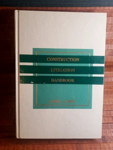 Construction Law Construction Litigation Handbook by James Acret HC 1980's - Imagen 1 de 12