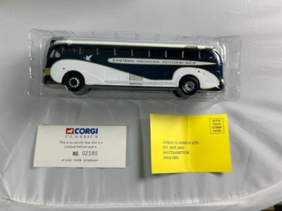 CORGI CLASSICS BUS EASTERN MICHIGAN YELLOW COACH  743 NIB 1/50 SCALE MODEL 53903 - Image 1 of 4
