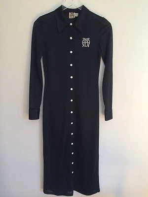 Vintage 90s John Paul Gaultier Shirt Dress Retro Football Jersey Fabric Size XS - Image 1 of 4