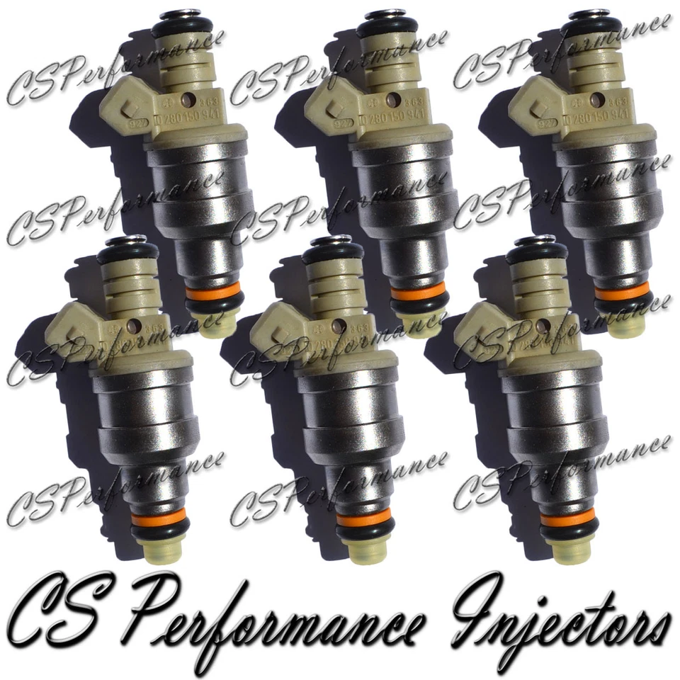 OEM Bosch Fuel Injectors Set (6) 1990-1992 Ford F-350 4.9L 4.9 I6 90 91 92 - Image 1 of 1