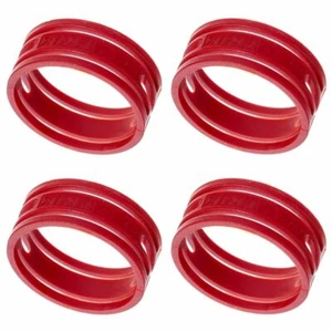 4x Neutrik XXR Anello di codifica Marcatura colore Rosso, per connettori XLR XX - Foto 1 di 4