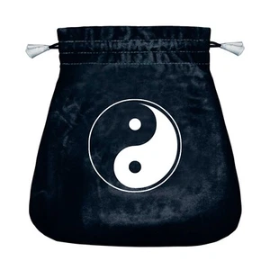 Bolsa T'AI CHI - Ying Yang - Bolsa de Terciopelo Cordón Cartas del Tarot - NUEVA - Imagen 1 de 3