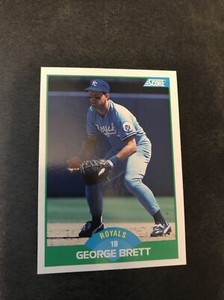 1989 Score #75 George Brett  Kansas City Royals (o)