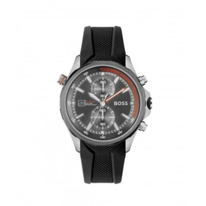 HUGO BOSS MENS GLOBETROTTER WATCH HB1513931 BLACK DIAL - WARRANTY - RRP 389.00 - Picture 1 of 3