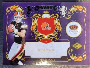 2010 PANINI CROWN ROYALE FOOTBALL 15 ROYALTY COLT MCCOY BROWNS - Picture 1 of 2