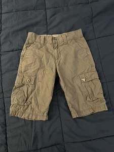 Levis Cargo Shorts Boys 10 Gray Outdoor Casual Utility Flat Front - Picture 1 of 11