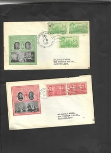 USA-1937-FDC-CACHETS-HEROES OF THE NAVY ISSUE-LOT OF 4-TONED-AV-#976 - Picture 1 of 2