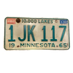 Targa Minnesota 1965 #1JK 117 MN '65 Vintage 10.000 Laghi - Foto 1 di 2